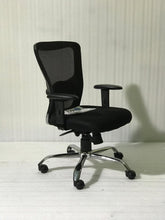 Load image into Gallery viewer, FC410- Jazz Medium Back Mesh Chair with adjustable armrest
